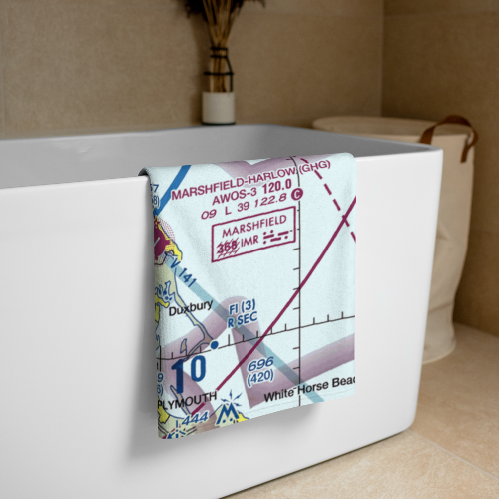 Pheasant Field (MA64) VFR Sectional Towel 