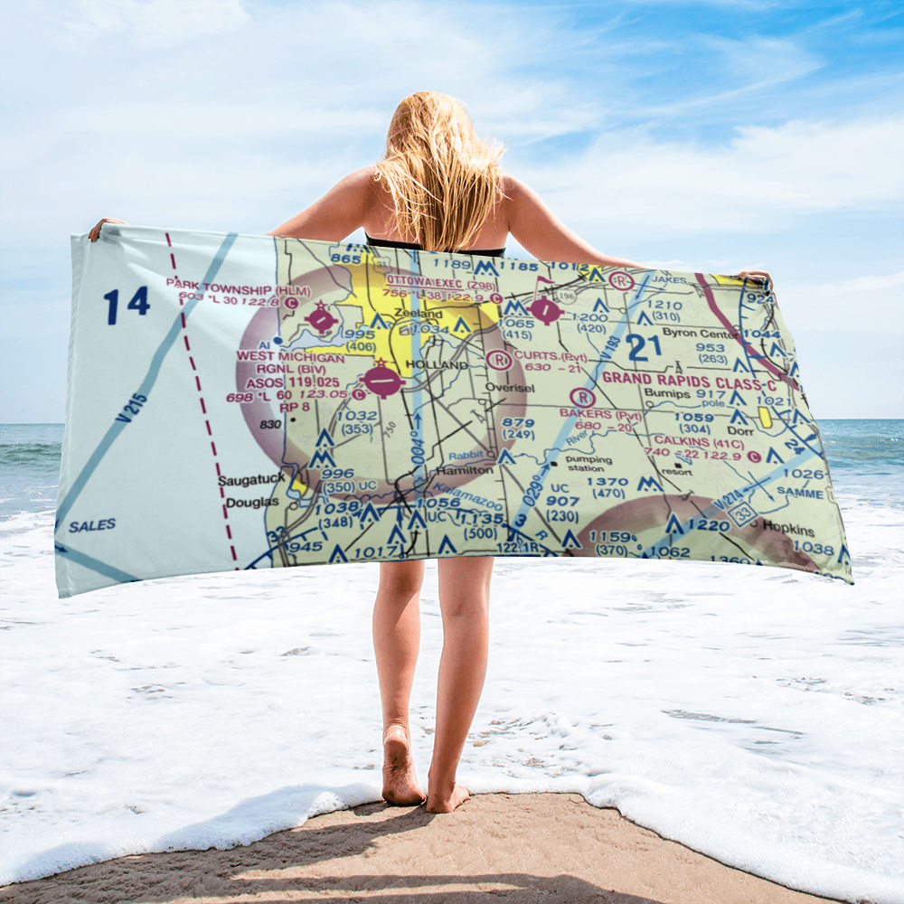 Phil's Field (4MI3) VFR Sectional Towel 