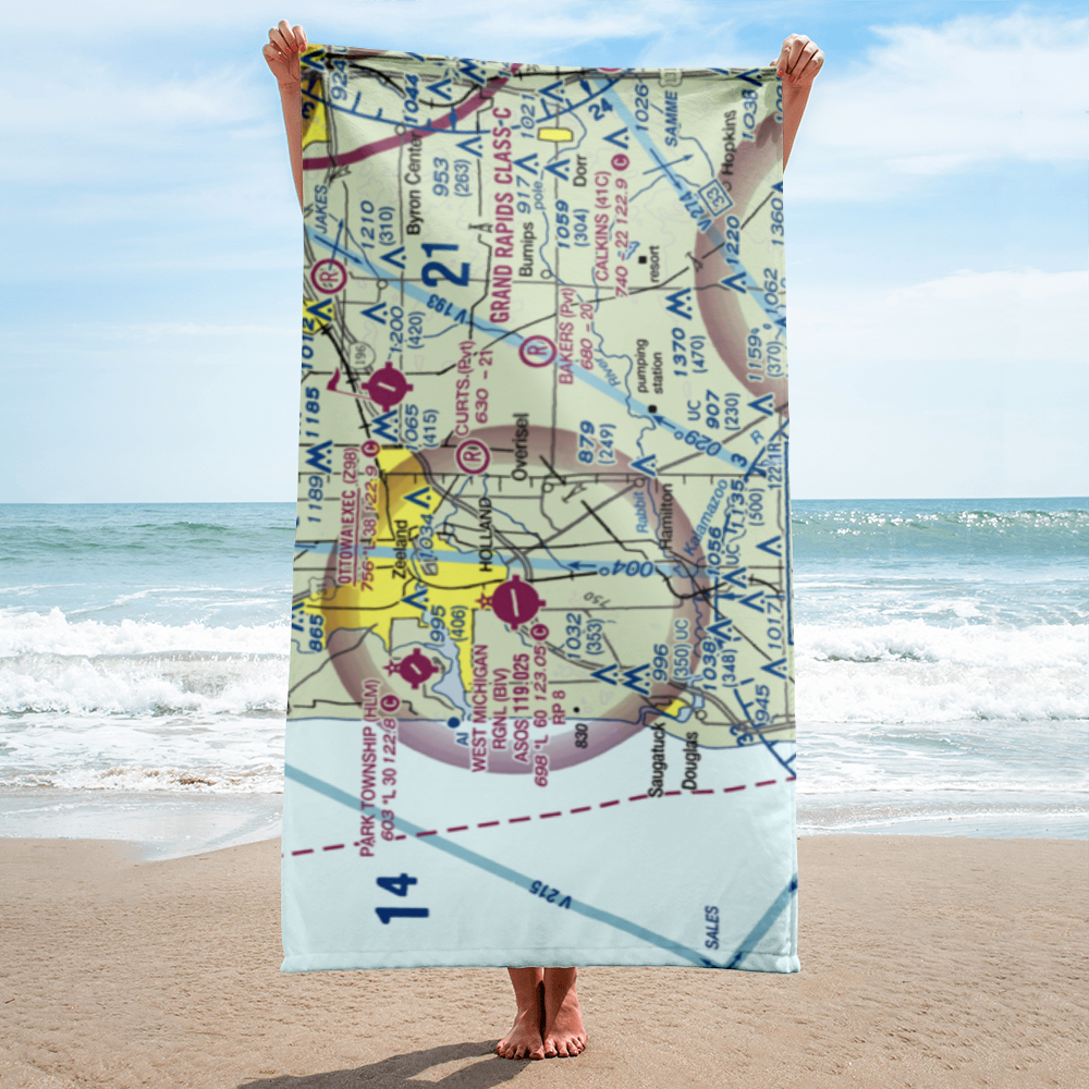 Phil's Field (4MI3) VFR Sectional Towel 