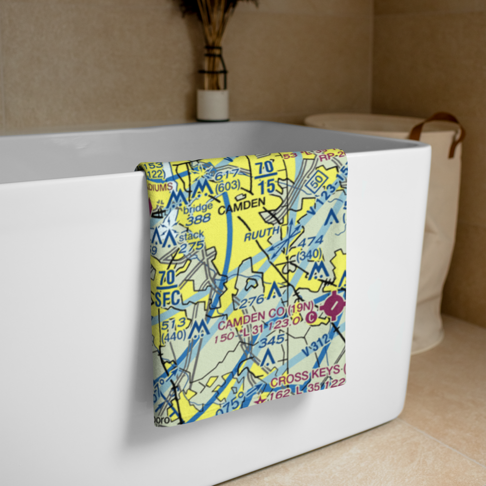 Philadelphia Seaplane Base (9N2) VFR Sectional Towel 