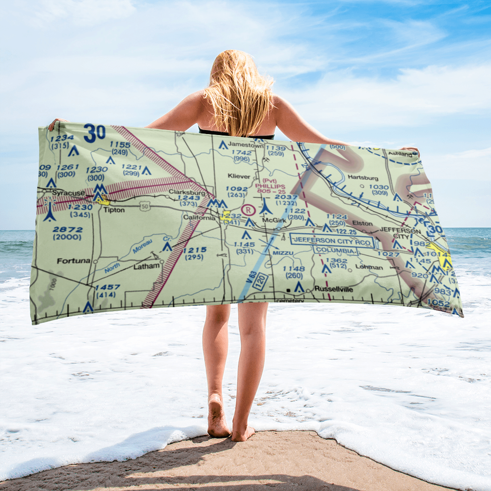 Phillips Field (MO23) VFR Sectional Towel 