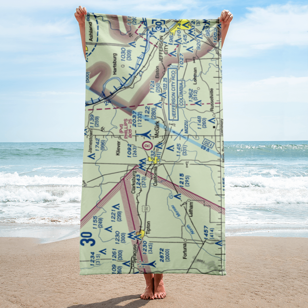 Phillips Field (MO23) VFR Sectional Towel 