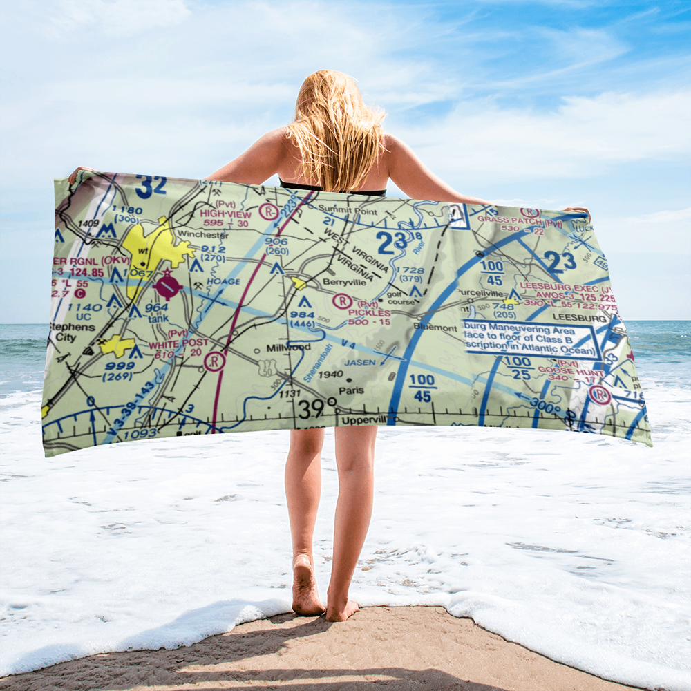 Pickles Airport (01VA) VFR Sectional Towel 