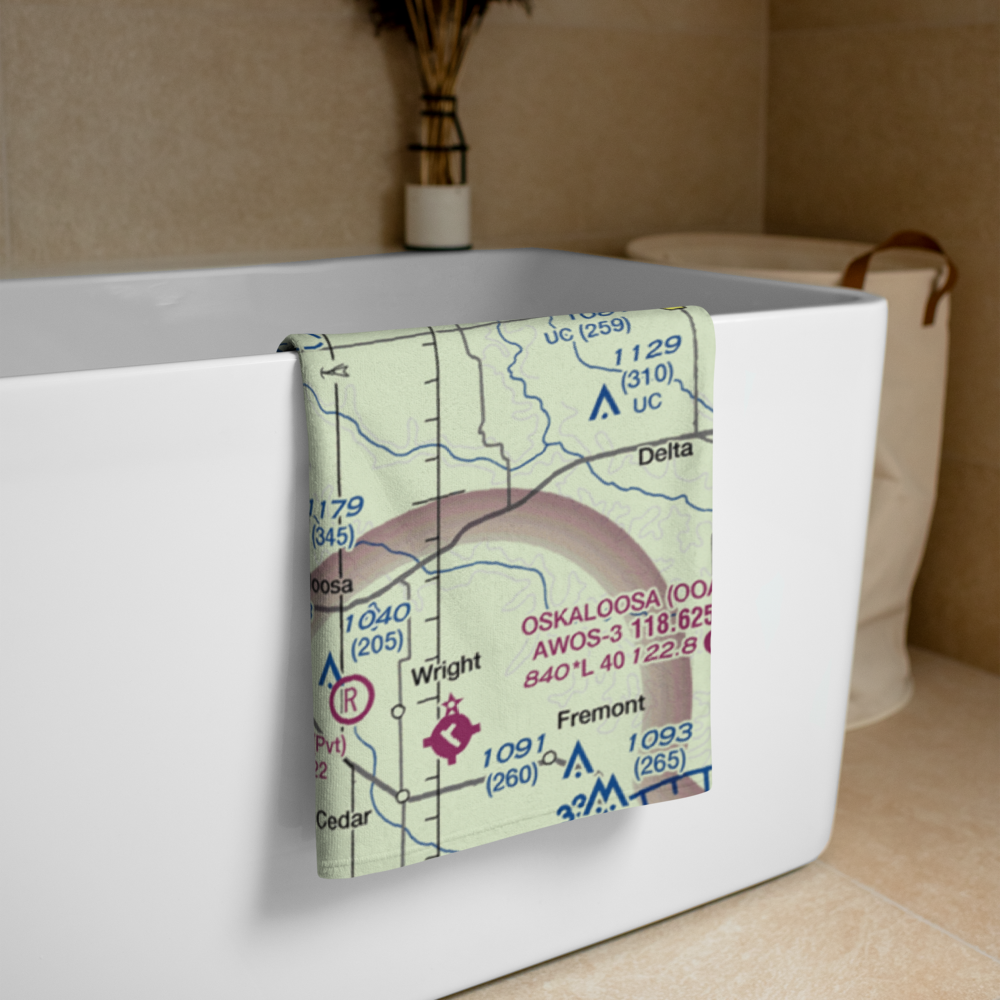 Pierson Field (IA32) VFR Sectional Towel 