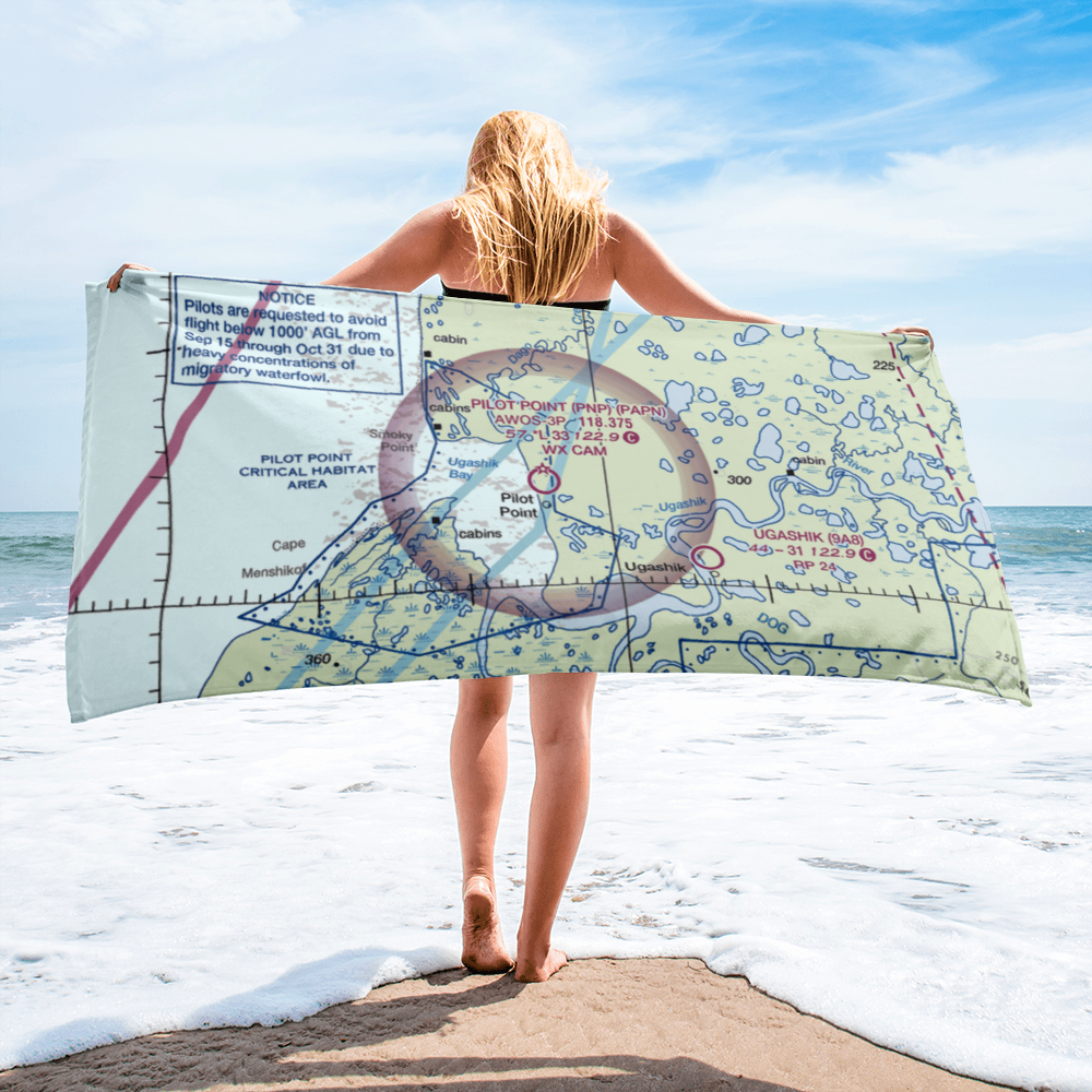 Pilot Point Airport (PNP) VFR Sectional Towel 