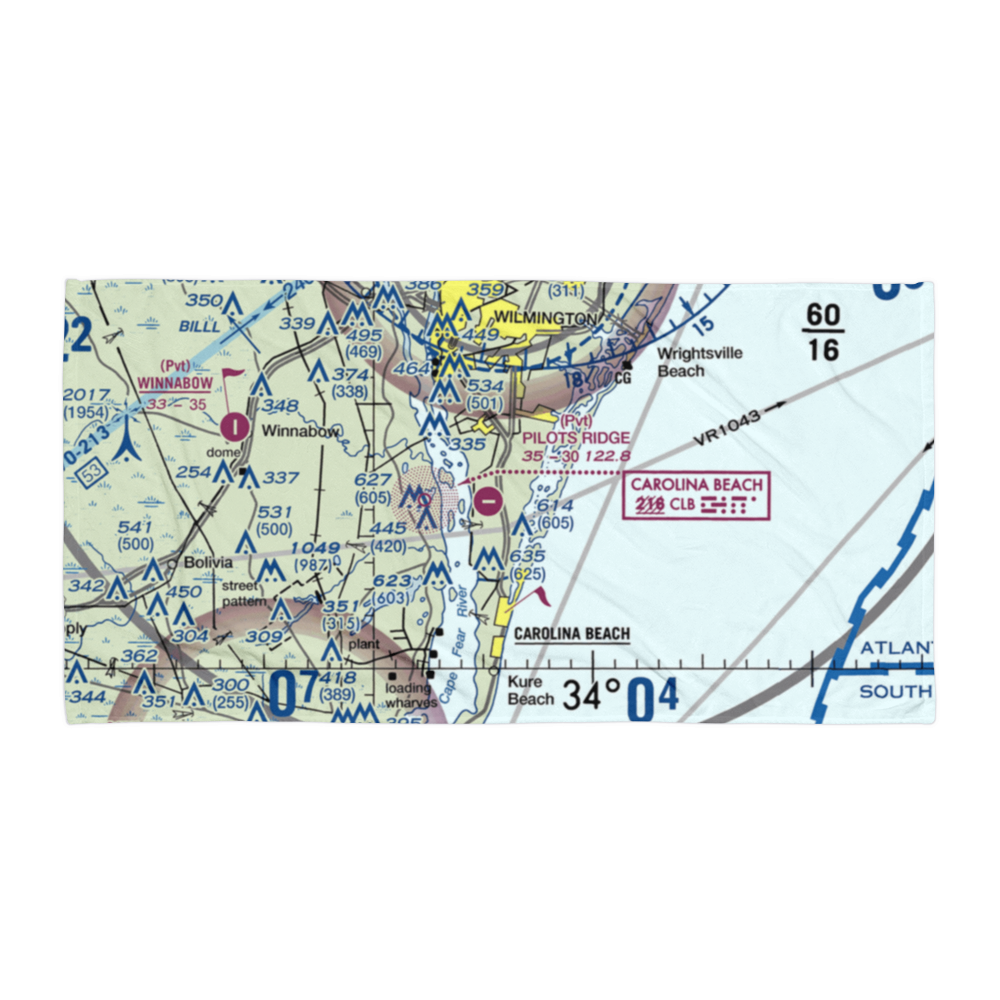 Pilots Ridge Airport (03NC) VFR Sectional Towel 