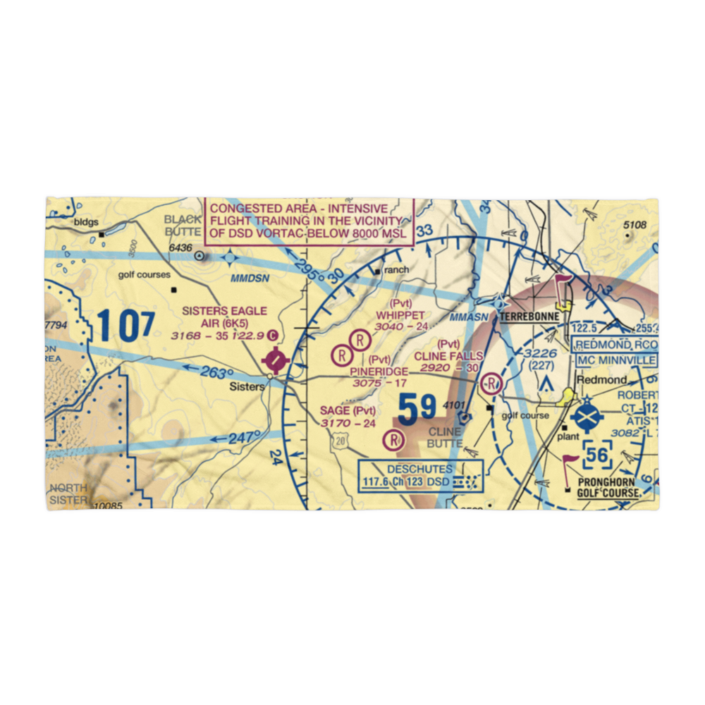 Pineridge Ranch Airport (7OR4) VFR Sectional Towel 