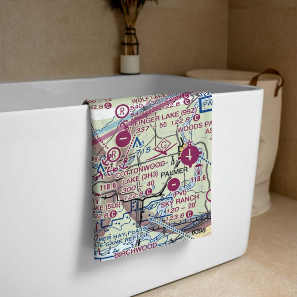 Piper Landing Airport (AK25) VFR Sectional Towel 