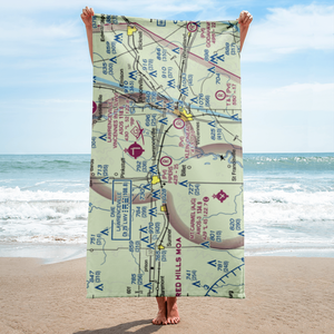 Piper's Landing Airport (IS34) VFR Sectional Towel