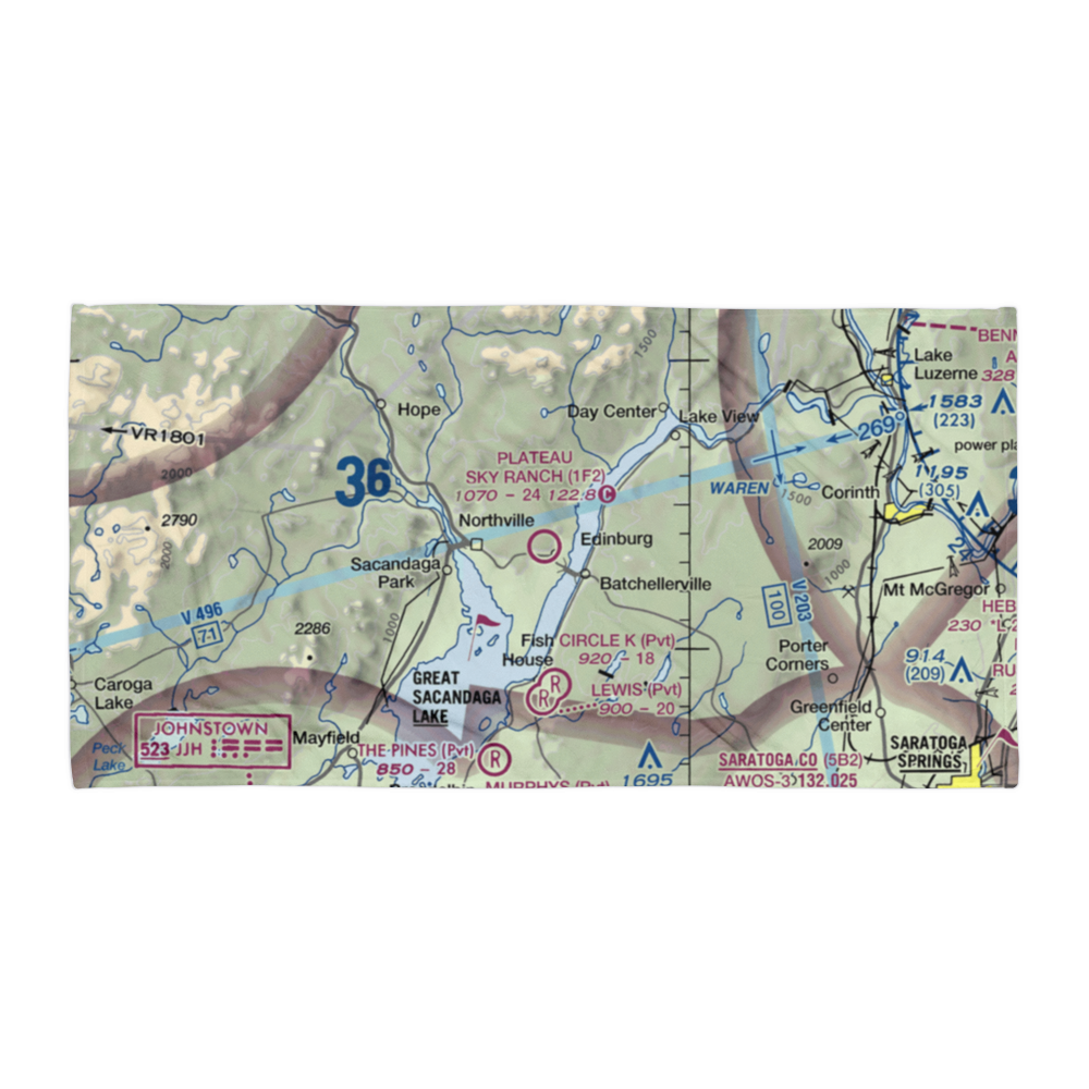 Plateau Sky Ranch Airport (1F2) VFR Sectional Towel 