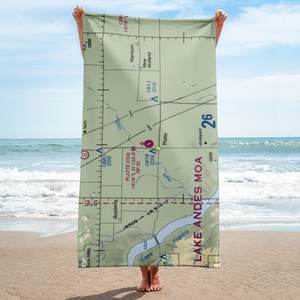 Platte Municipal Airport (1D3) VFR Sectional Towel