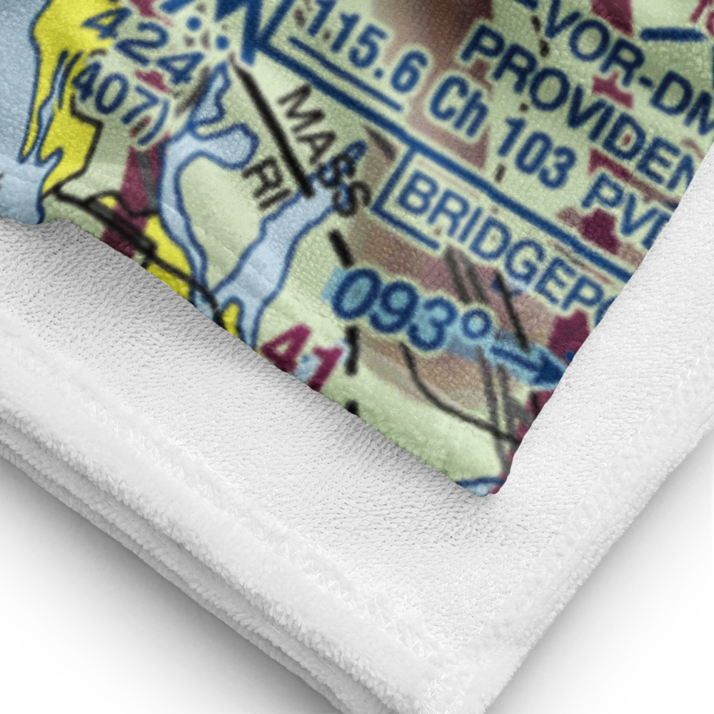 Plouffe Landing Seaplane Base (RI28) VFR Sectional Towel 