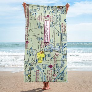 Poe's Airport (AR88) VFR Sectional Towel