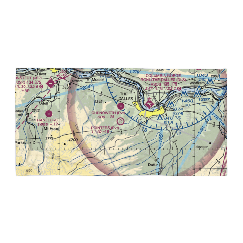 Pointers Airport (6OR1) VFR Sectional Towel 