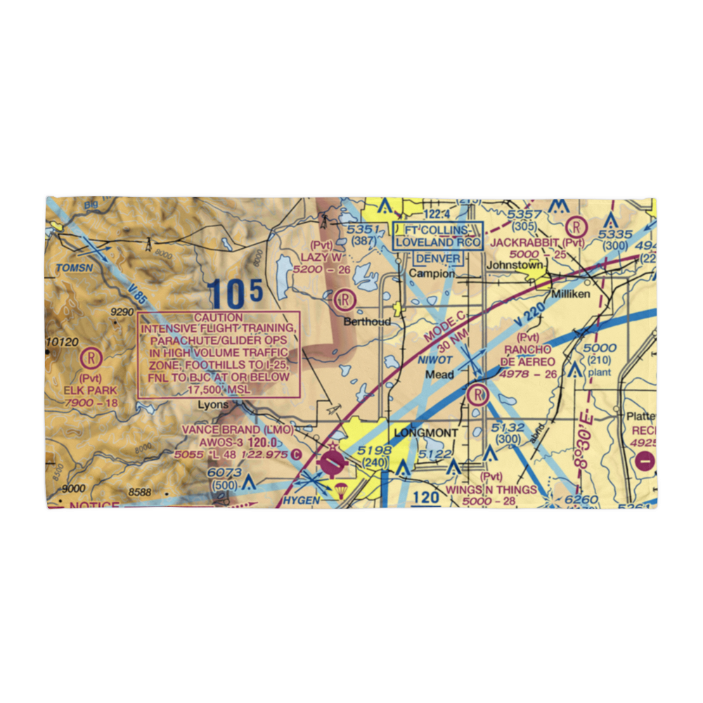 Pond's Field (CD39) VFR Sectional Towel 