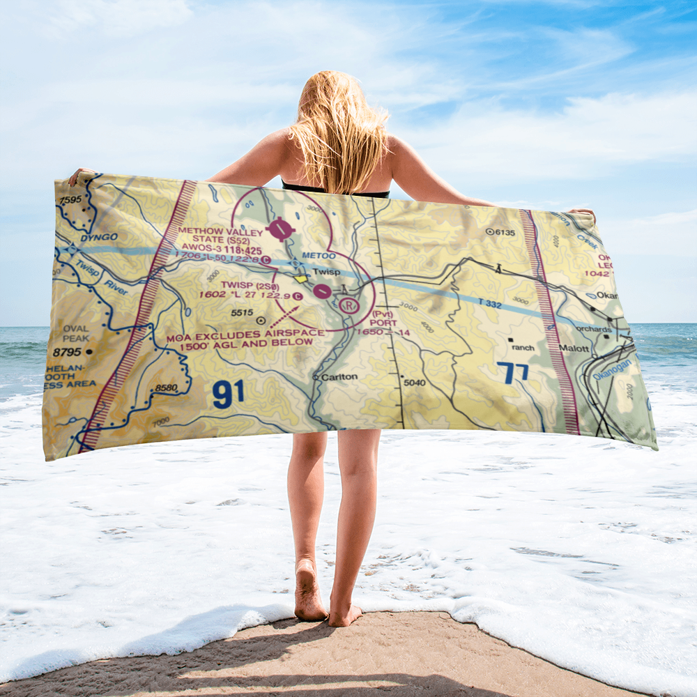 Port Field (WS87) VFR Sectional Towel 