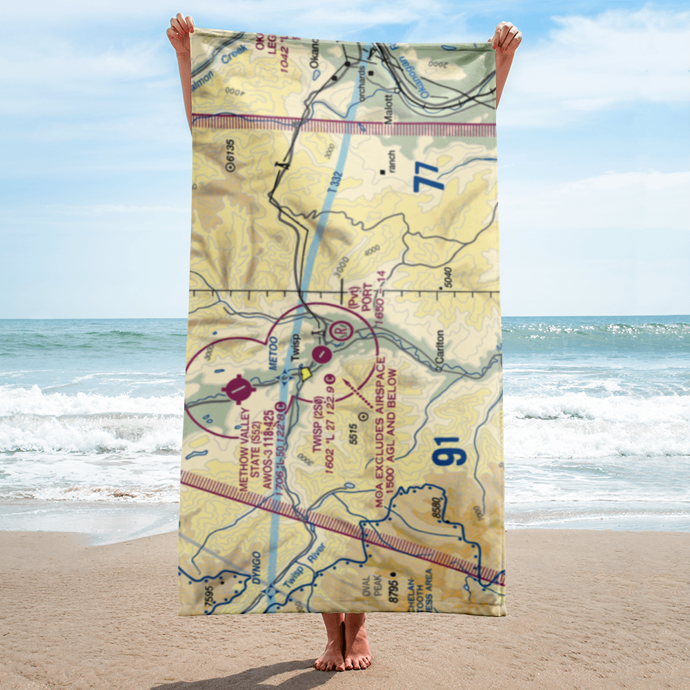 Port Field (WS87) VFR Sectional Towel 