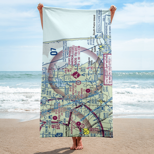 Port Isabel Cameron County Airport (PIL) VFR Sectional Towel