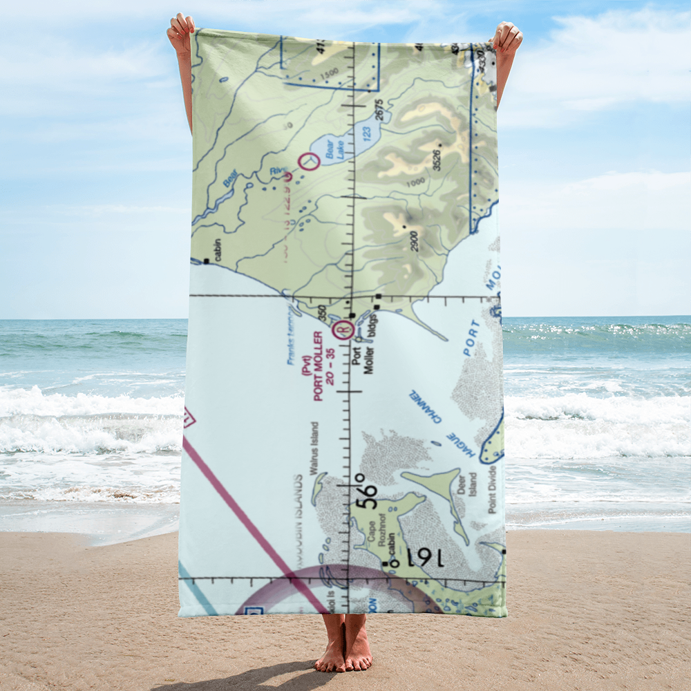 Port Moller Airport (PML) VFR Sectional Towel 
