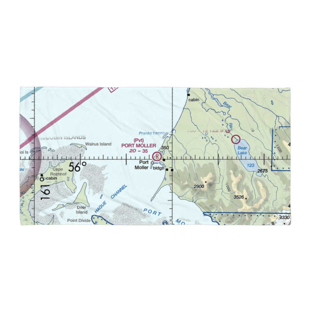 Port Moller Airport (PML) VFR Sectional Towel 