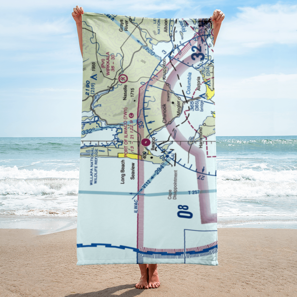 Port of Ilwaco Airport (7W1) VFR Sectional Towel 