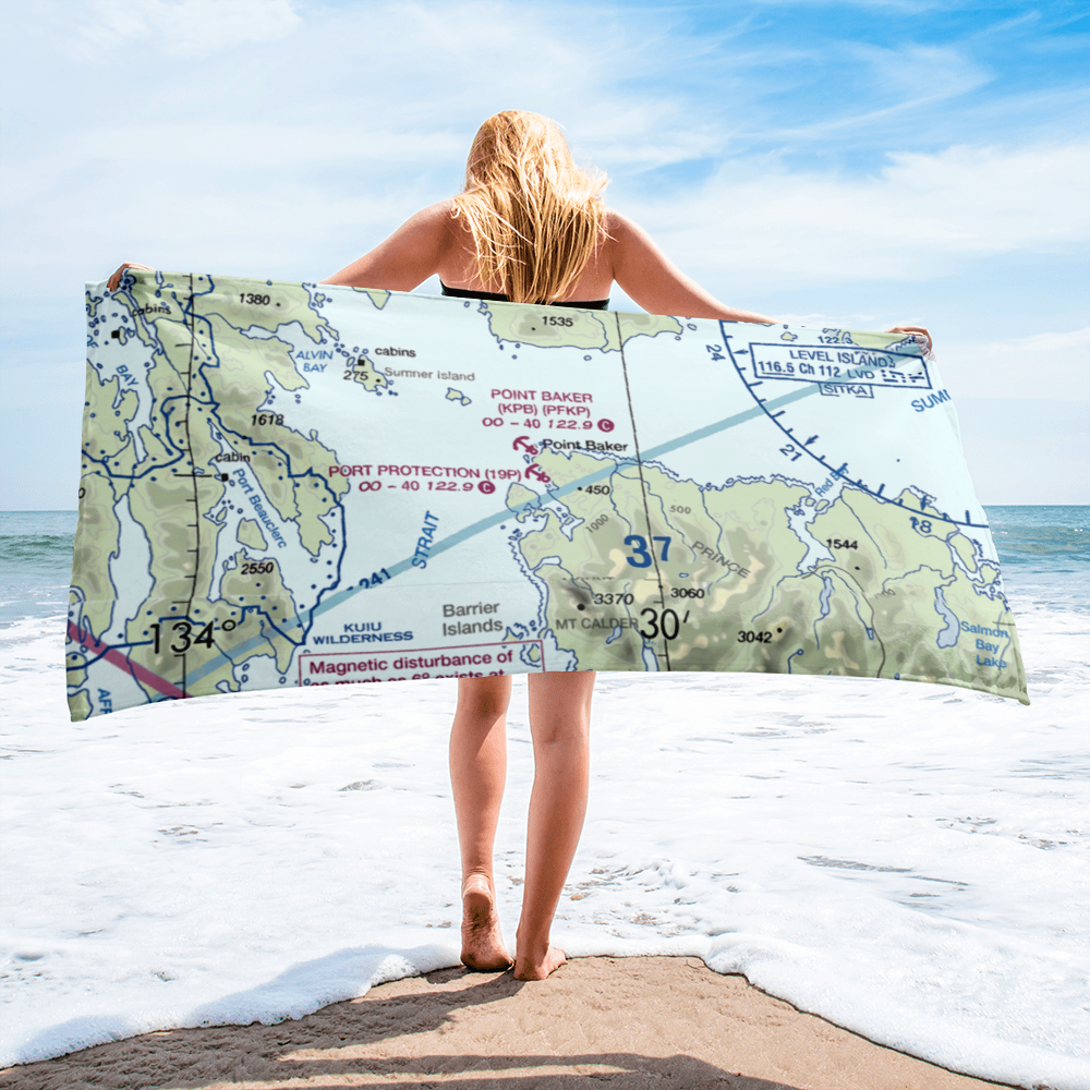 Port Protection Seaplane Base (19P) VFR Sectional Towel 