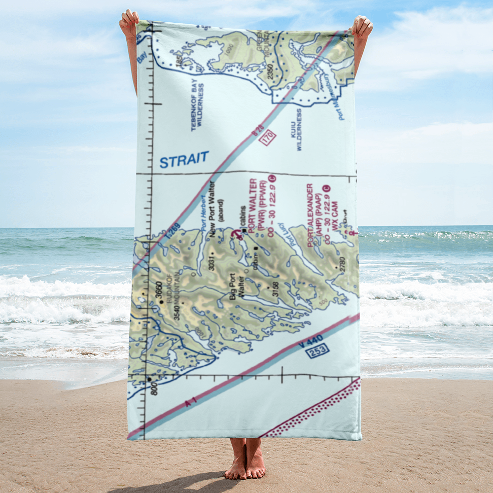Port Walter Seaplane Base (PWR) VFR Sectional Towel 