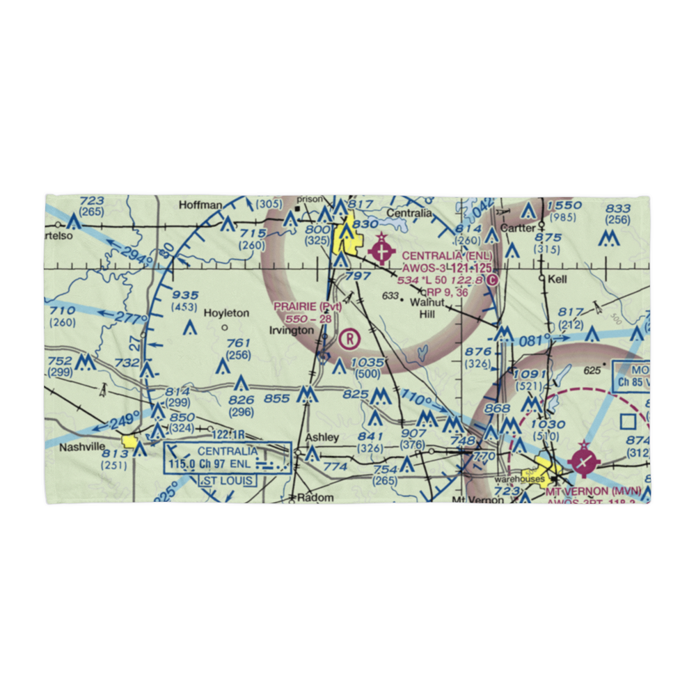 Prairie Airport (83IS) VFR Sectional Towel 