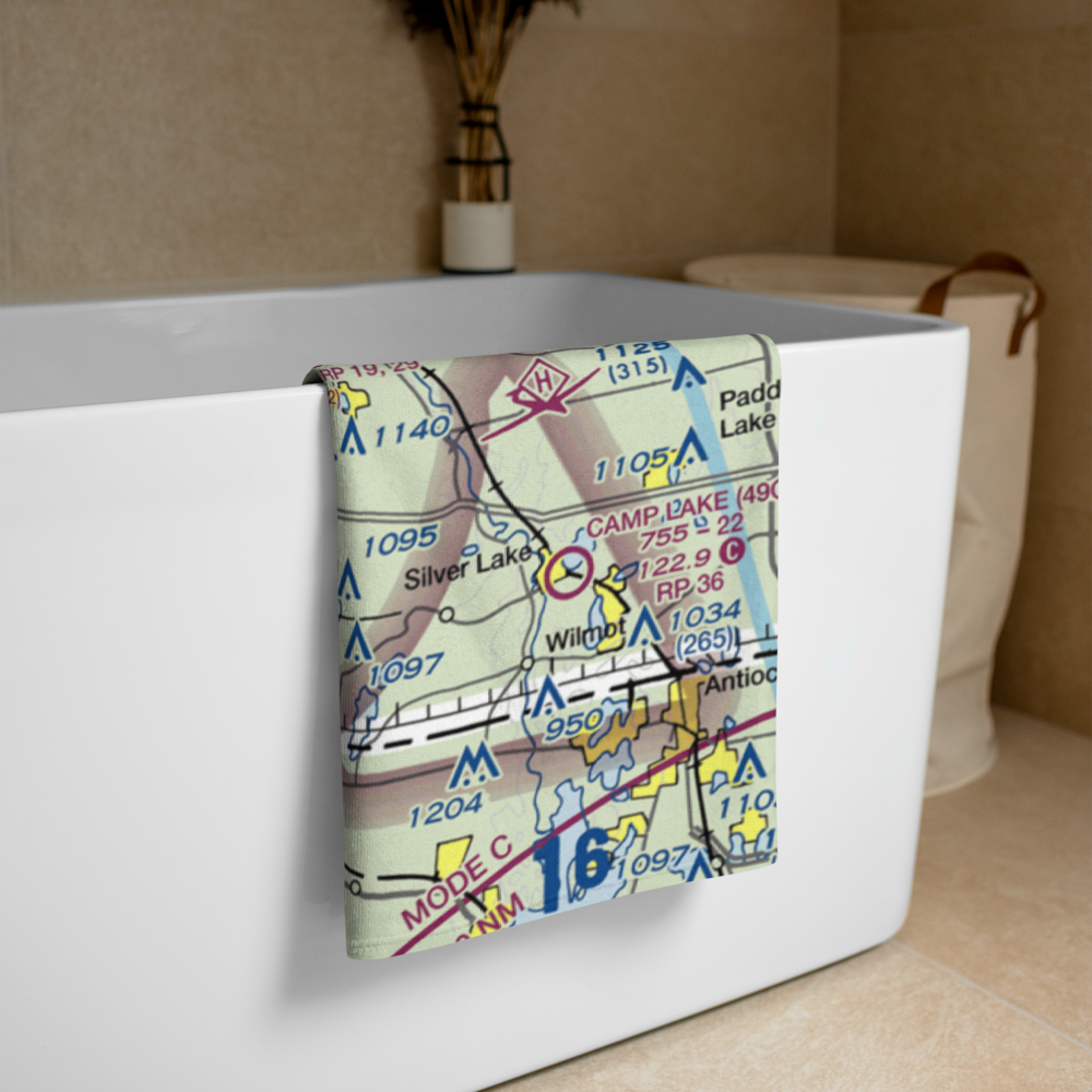 Prairie View Farm Airport (24WN) VFR Sectional Towel 