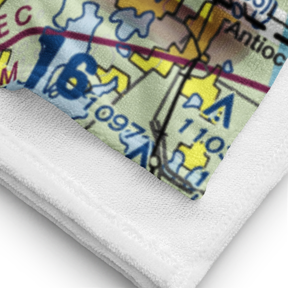 Prairie View Farm Airport (24WN) VFR Sectional Towel 