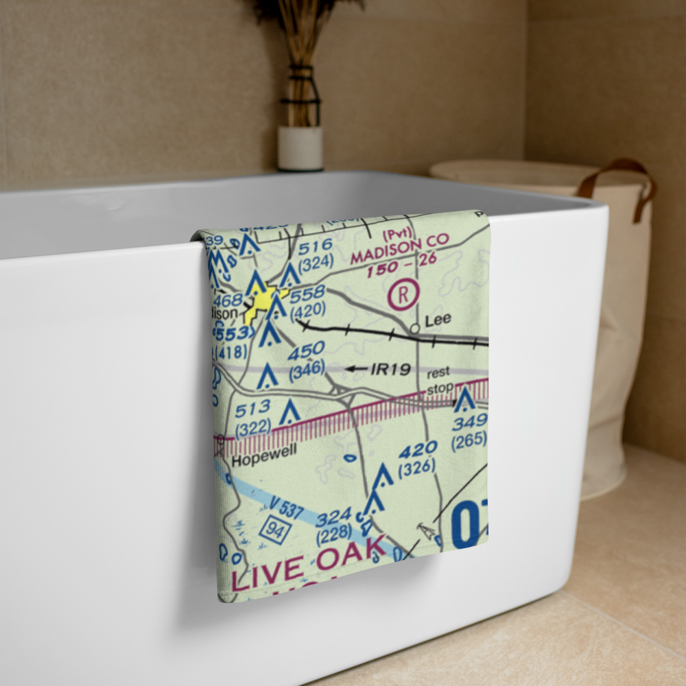 Pratt Airport (20FD) VFR Sectional Towel 