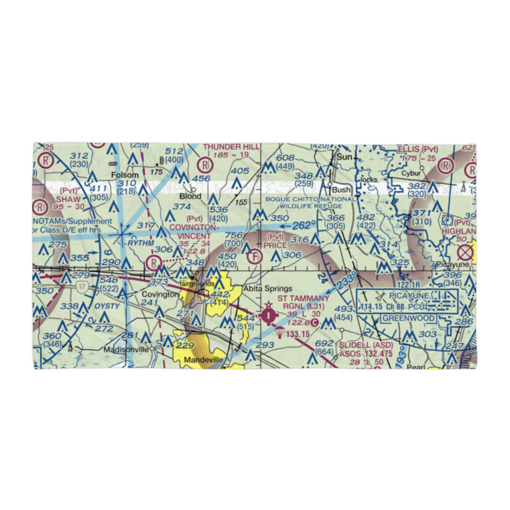 Price Ultralightport (LA07) VFR Sectional Towel 