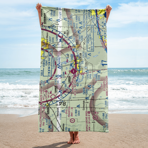 Prices Airport (9G2) VFR Sectional Towel