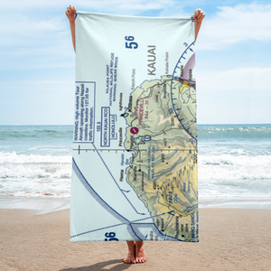 Princeville Airport (HPV) VFR Sectional Towel