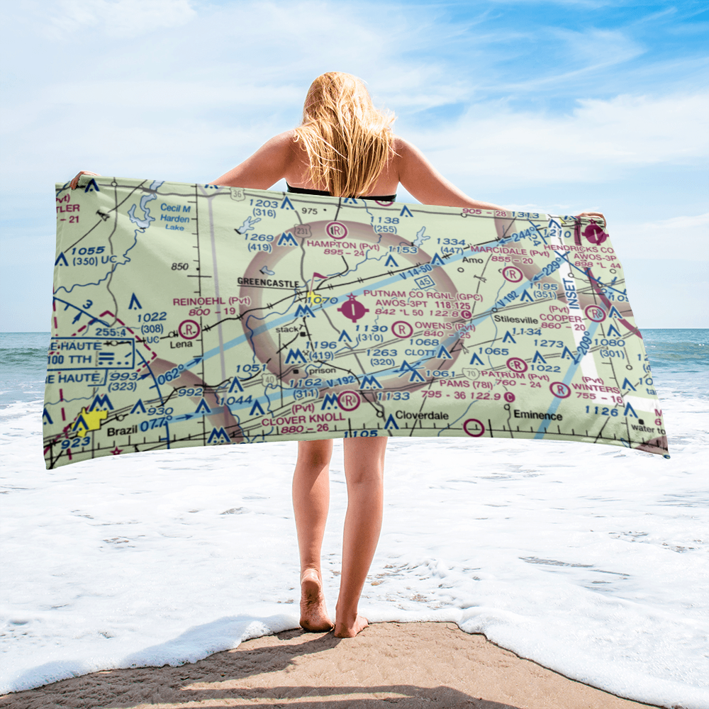 Putnam County Airport (GPC) VFR Sectional Towel 