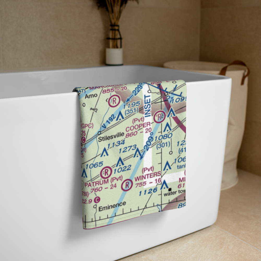 Putnam County Airport (GPC) VFR Sectional Towel 