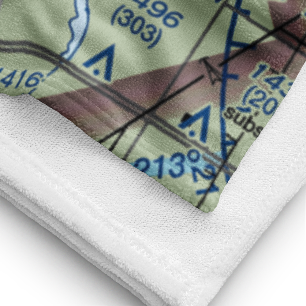 Quincy Flying Service Airport (WA74) VFR Sectional Towel 