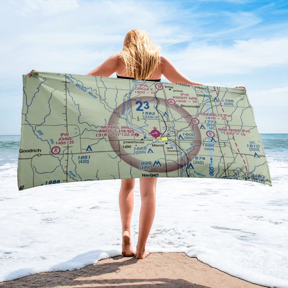 R & S Landing Strip (WS23) VFR Sectional Towel 