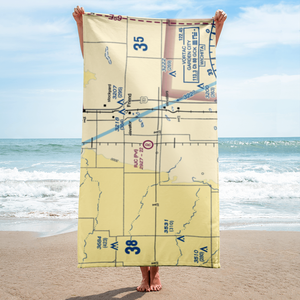 R J C Farms Inc Airport (SN55) VFR Sectional Towel