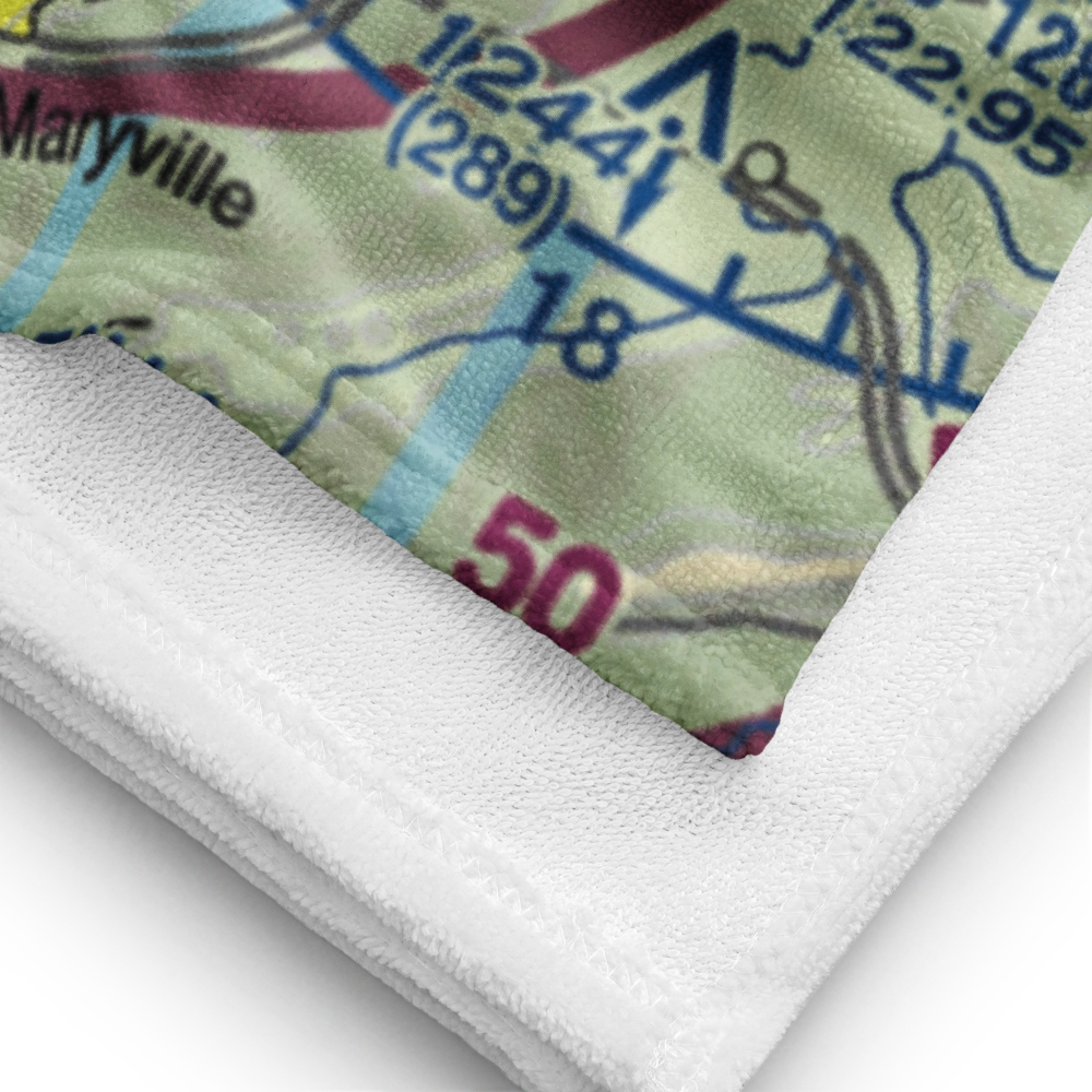 Raby Airpark (8TN3) VFR Sectional Towel 