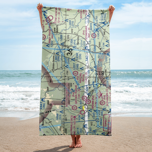 Raeford Rhyne Airpark (NC15) VFR Sectional Towel