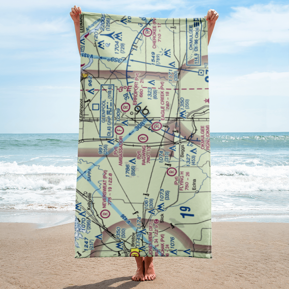 Ragwing Acres Airport (2OK4) VFR Sectional Towel 
