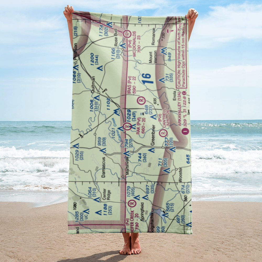 Rak Airport (20AR) VFR Sectional Towel 