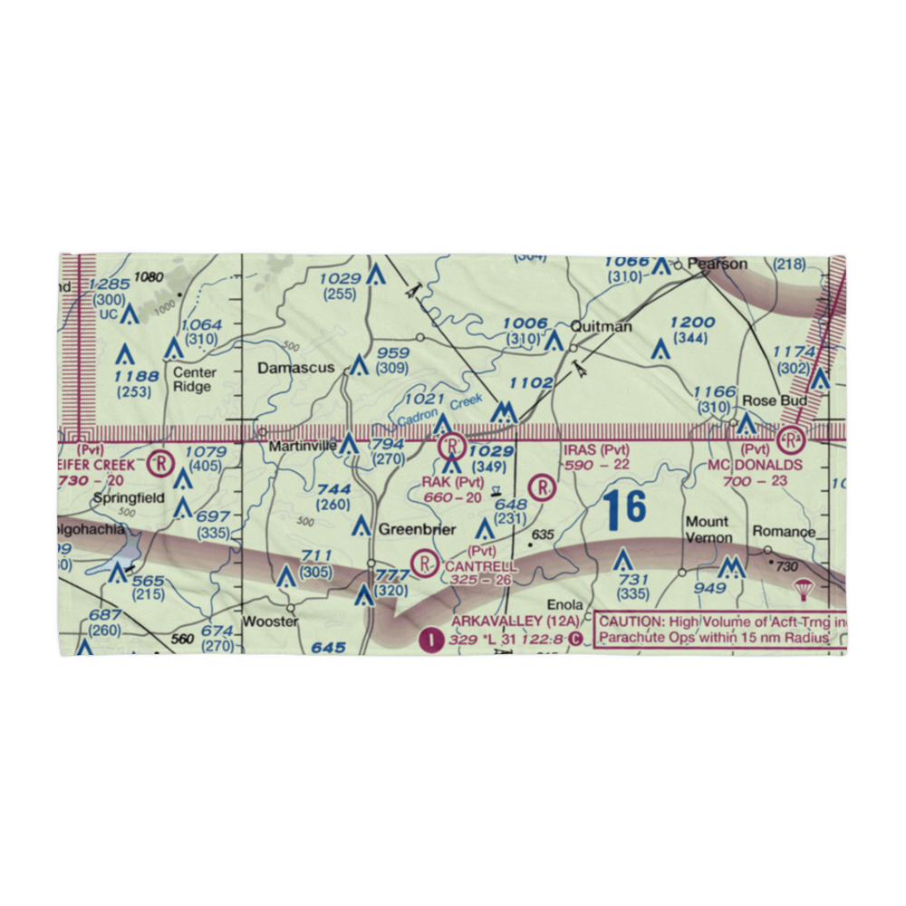 Rak Airport (20AR) VFR Sectional Towel 