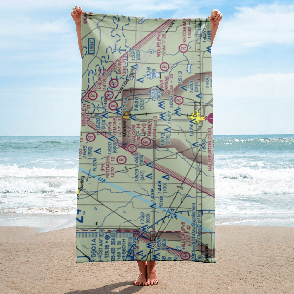 Ramey 1 Airport (0OK8) VFR Sectional Towel 