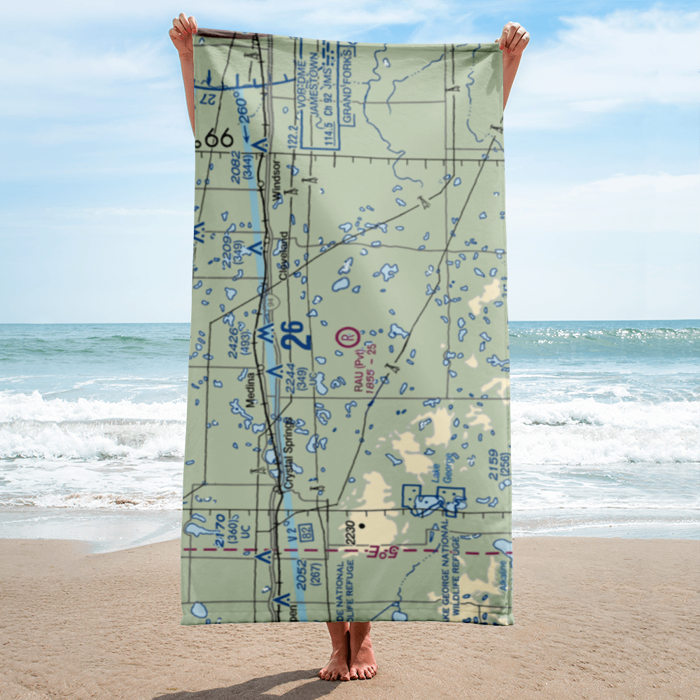 Rau Field (ND40) VFR Sectional Towel 