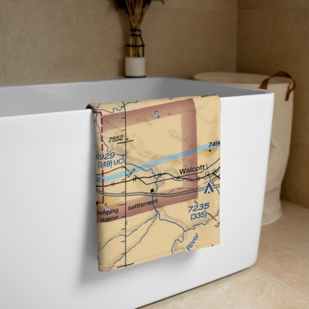 Rawlins Municipal Airport/Harvey Field (RWL) VFR Sectional Towel 