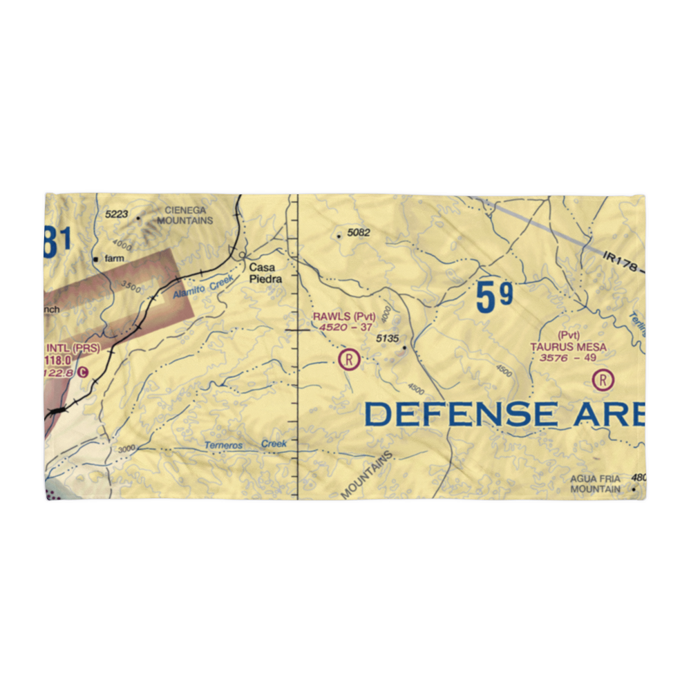 Rawls Ranch Airport (5TE1) VFR Sectional Towel 