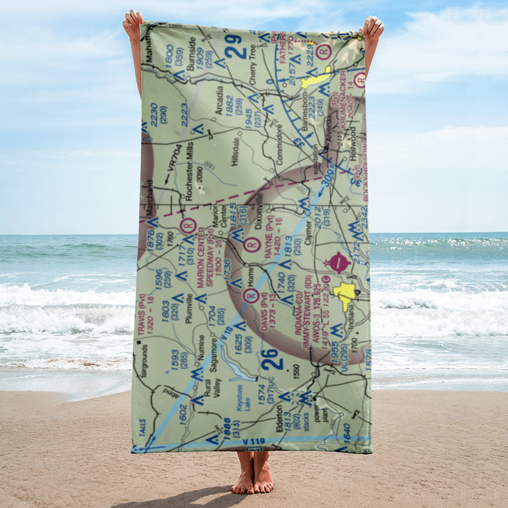 Rayne Airport (PN36) VFR Sectional Towel 