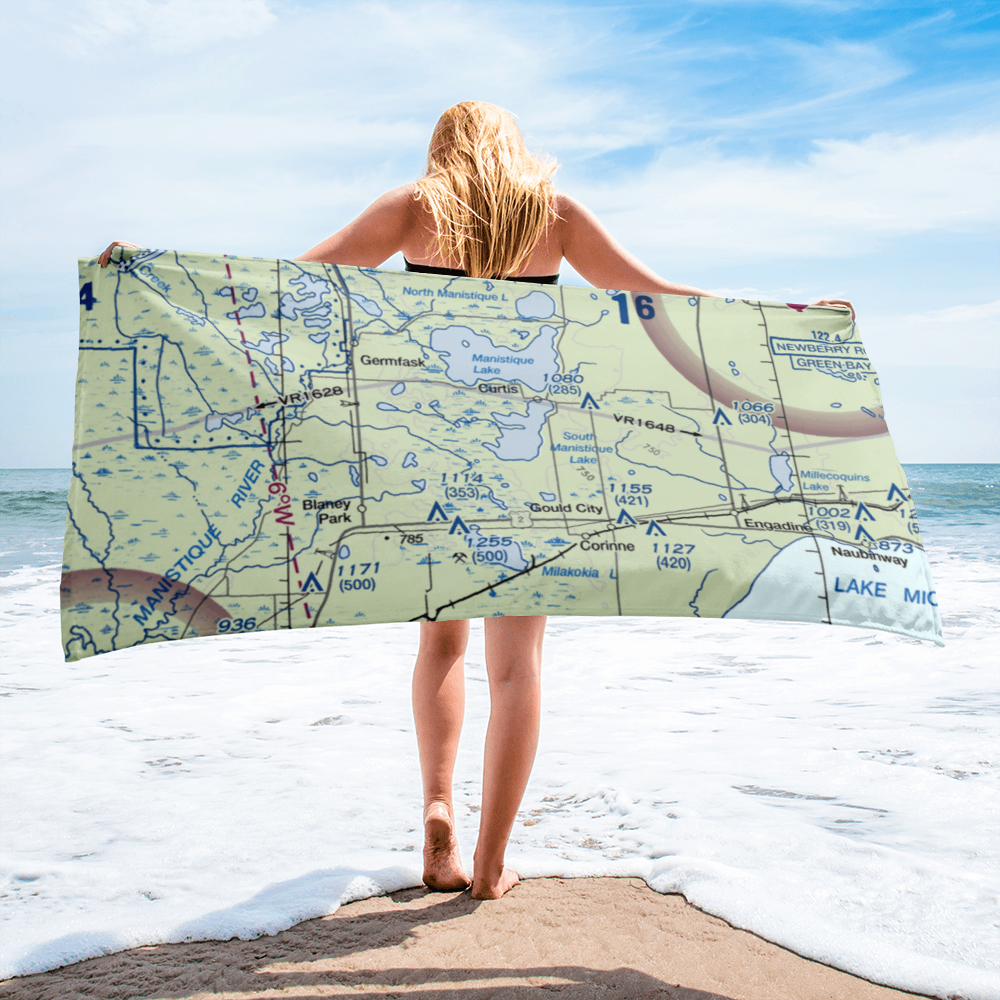 Read Seaplane Base (MI03) VFR Sectional Towel 